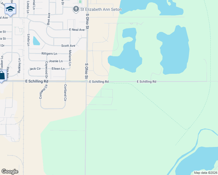 map of restaurants, bars, coffee shops, grocery stores, and more near 2601 South Ohio Street in Salina
