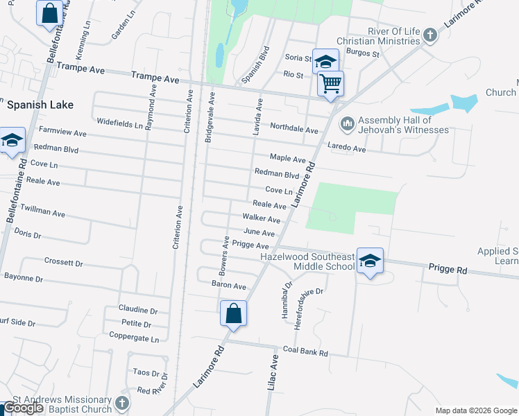 map of restaurants, bars, coffee shops, grocery stores, and more near 1137 Walker Avenue in St. Louis