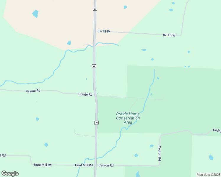 map of restaurants, bars, coffee shops, grocery stores, and more near Prairie Road in Prairie Home
