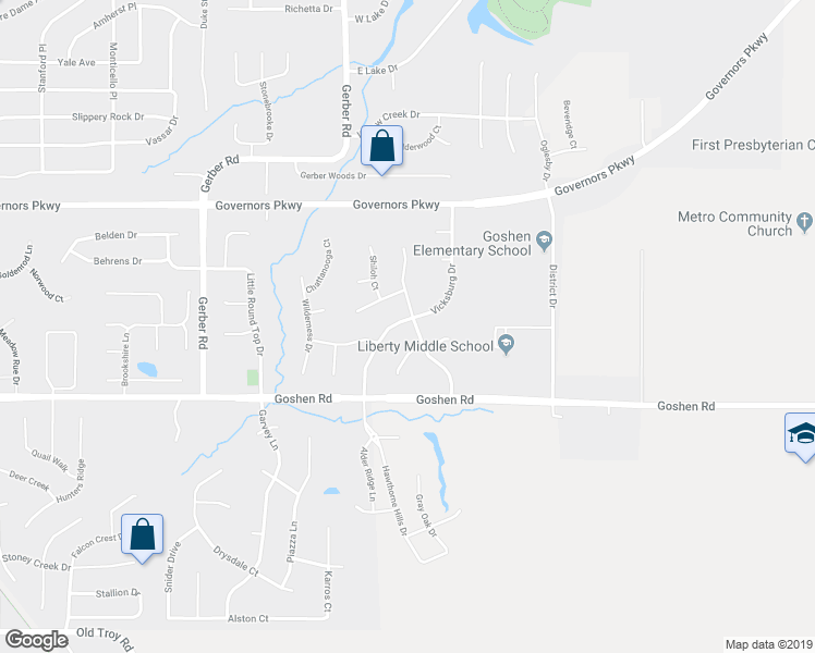 map of restaurants, bars, coffee shops, grocery stores, and more near 3446 Vicksburg Drive in Edwardsville