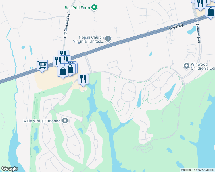 map of restaurants, bars, coffee shops, grocery stores, and more near 8030 Amsterdam Court in Gainesville