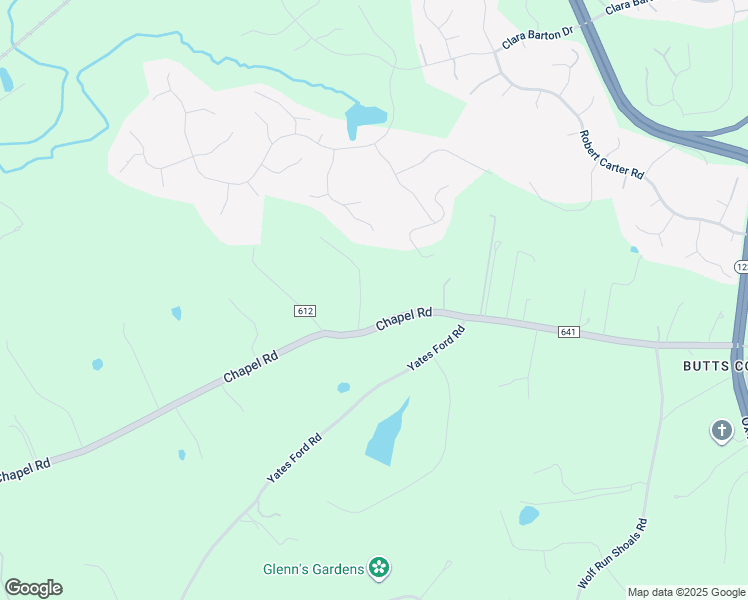 map of restaurants, bars, coffee shops, grocery stores, and more near 11506 Chapel Road in Clifton