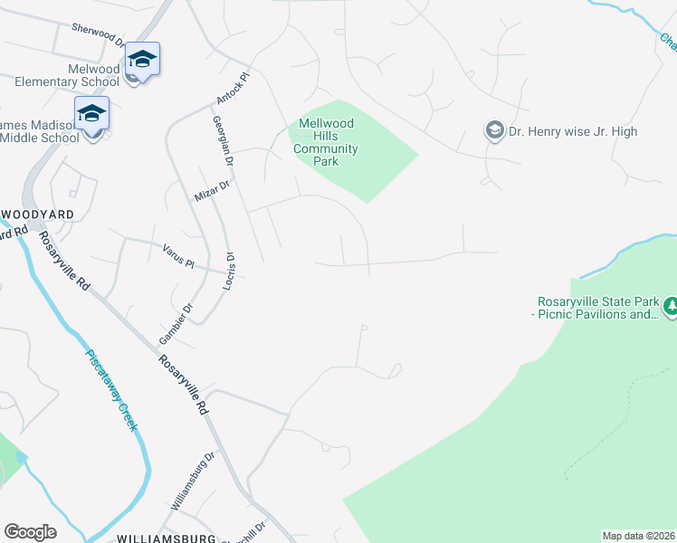 map of restaurants, bars, coffee shops, grocery stores, and more near 10311 Keepsake Lane in Upper Marlboro
