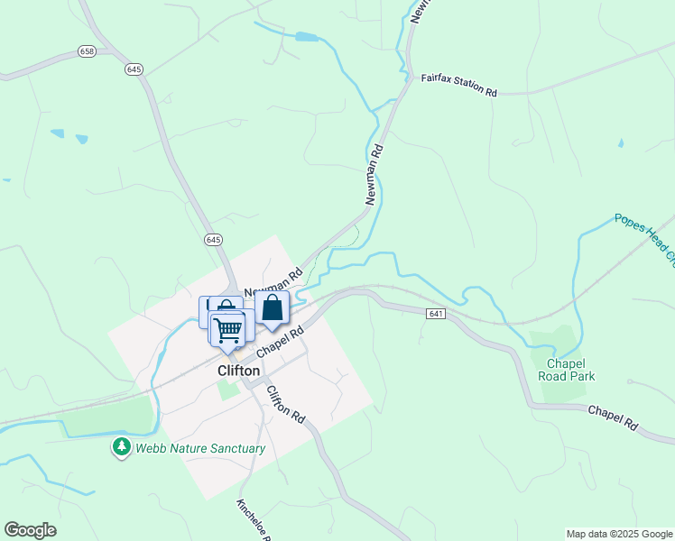 map of restaurants, bars, coffee shops, grocery stores, and more near 12600 Chapel Road in Union Mill