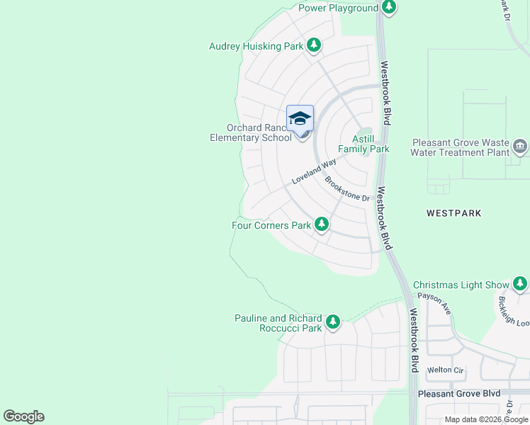 map of restaurants, bars, coffee shops, grocery stores, and more near 8289 Fort Collins Way in Roseville