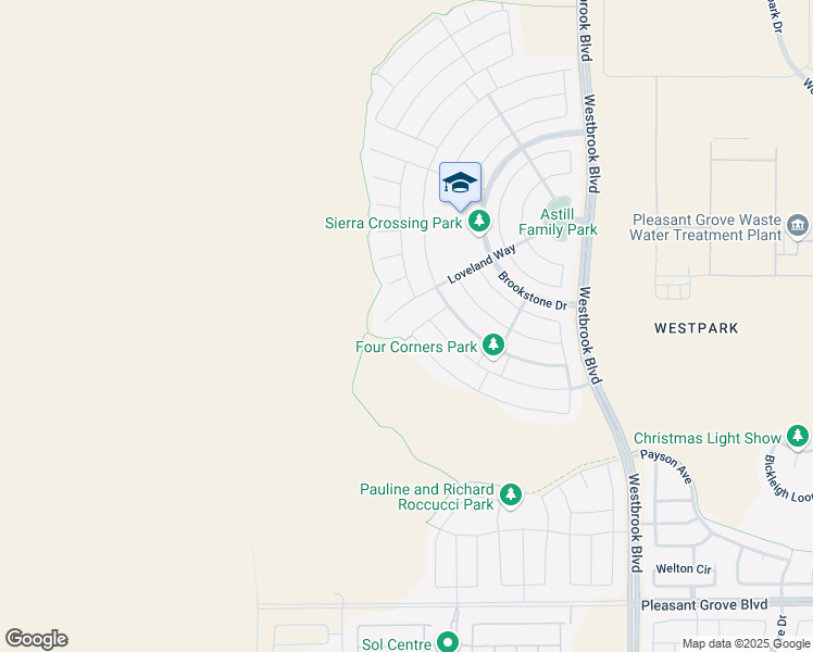 map of restaurants, bars, coffee shops, grocery stores, and more near 8289 Fort Collins Way in Roseville