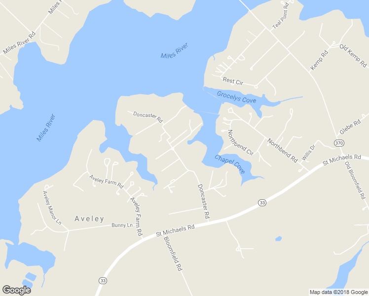 map of restaurants, bars, coffee shops, grocery stores, and more near 8531 Doncaster Road in Easton