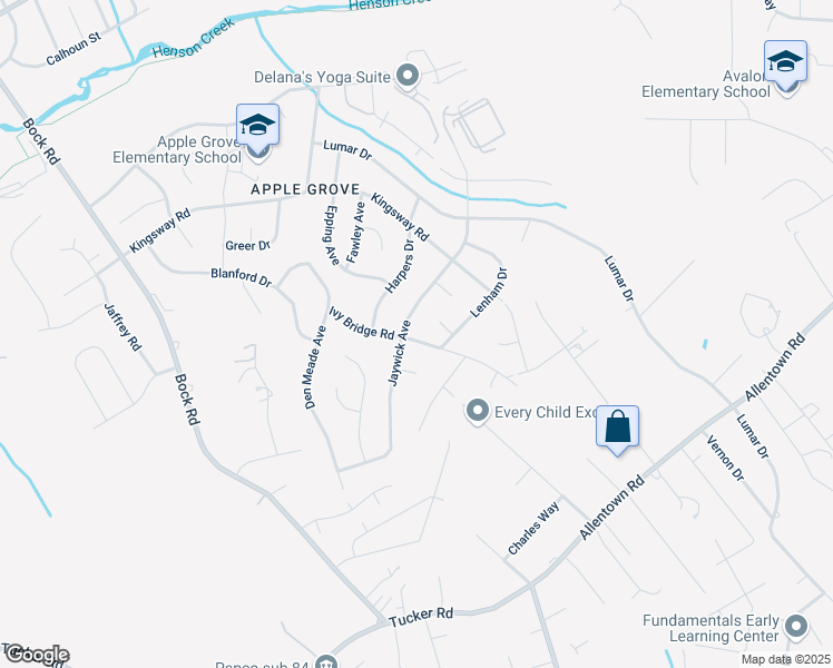 map of restaurants, bars, coffee shops, grocery stores, and more near 3002 Ivy Bridge Road in Fort Washington