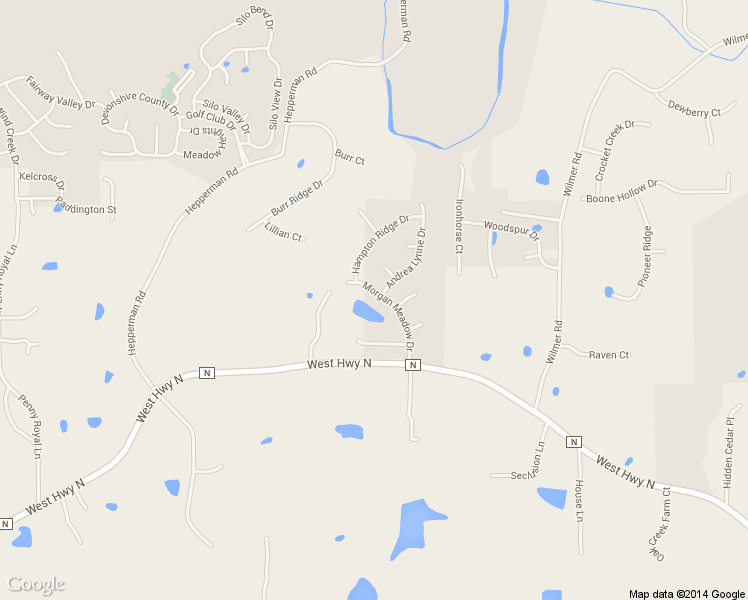 map of restaurants, bars, coffee shops, grocery stores, and more near 1019 Morgan Meadow Drive in Wentzville