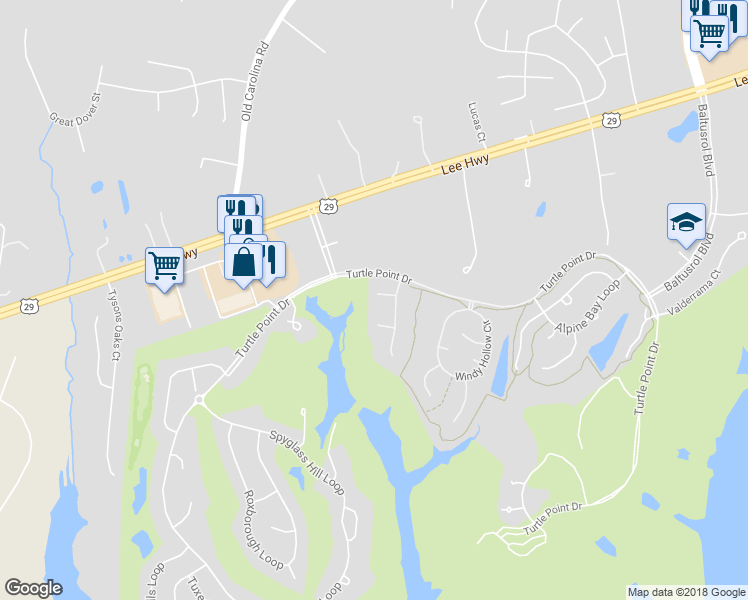 map of restaurants, bars, coffee shops, grocery stores, and more near 7980 Amsterdam Court in Gainesville