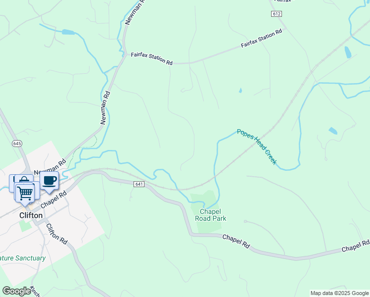 map of restaurants, bars, coffee shops, grocery stores, and more near 6900 Tepper Drive in Clifton