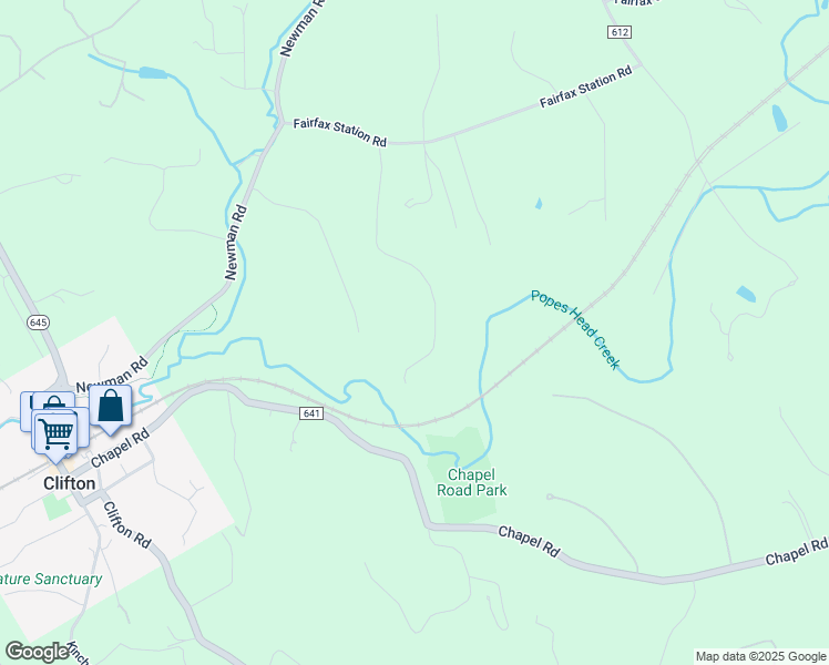 map of restaurants, bars, coffee shops, grocery stores, and more near 6900 Tepper Drive in Clifton