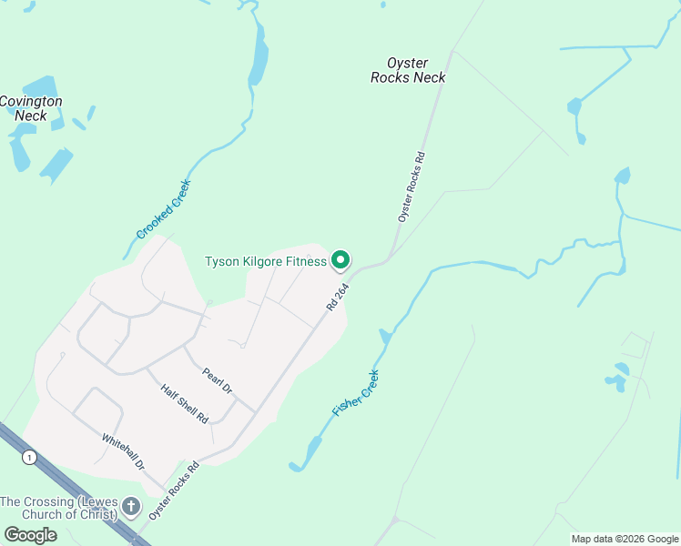 map of restaurants, bars, coffee shops, grocery stores, and more near 14470 Oyster Rocks Road in Milton