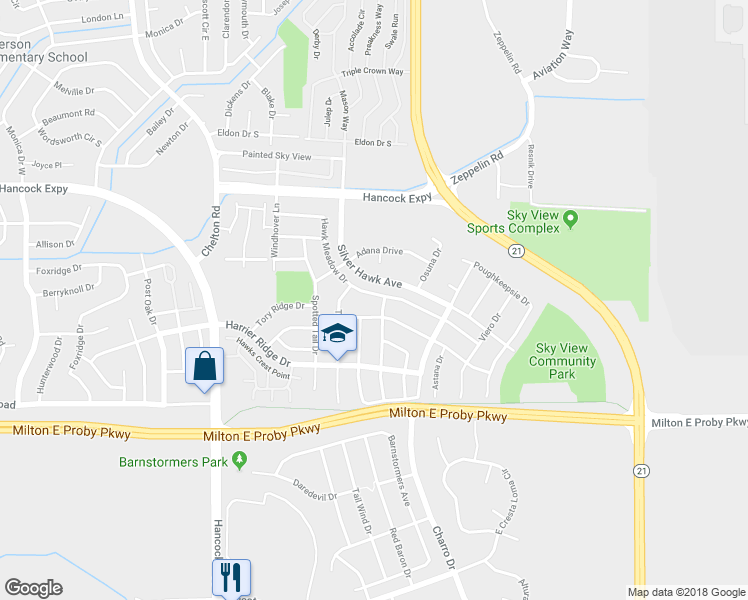map of restaurants, bars, coffee shops, grocery stores, and more near 4946 Hawk Meadow Drive in Colorado Springs