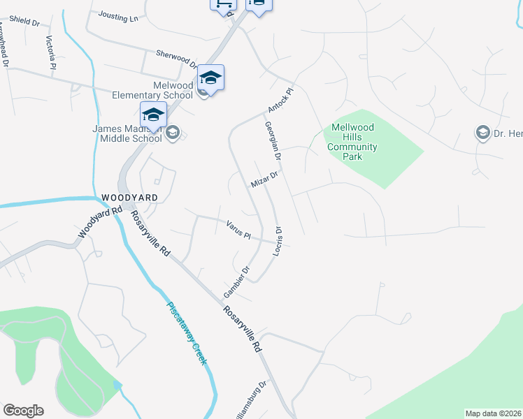 map of restaurants, bars, coffee shops, grocery stores, and more near 7608 Gambier Dr in Upper Marlboro