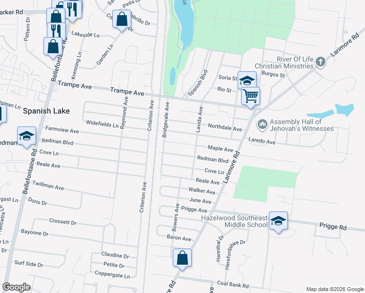map of restaurants, bars, coffee shops, grocery stores, and more near 1218 Maple Avenue in St. Louis