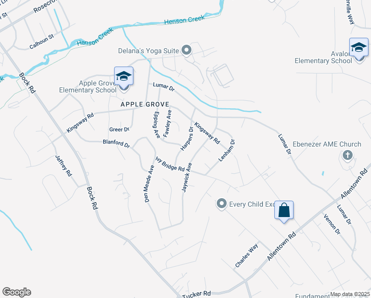 map of restaurants, bars, coffee shops, grocery stores, and more near 7600 Harpers Drive in Fort Washington