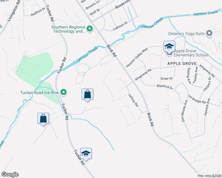 map of restaurants, bars, coffee shops, grocery stores, and more near 7602 Bentree Road in Fort Washington