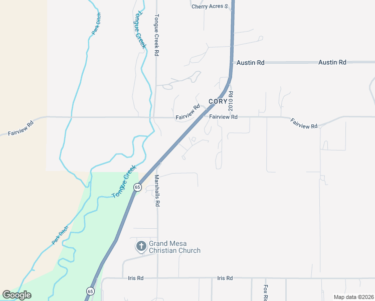 map of restaurants, bars, coffee shops, grocery stores, and more near 901 1995 Road in Orchard City