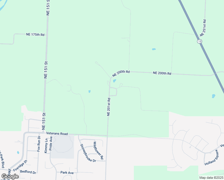 map of restaurants, bars, coffee shops, grocery stores, and more near 179 Northeast 201st Road in Warrensburg