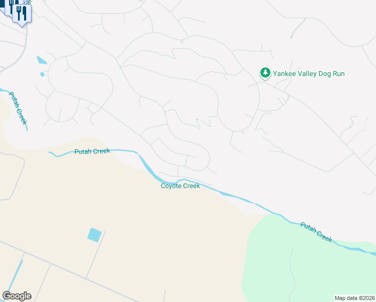 map of restaurants, bars, coffee shops, grocery stores, and more near 19957 Bear Valley Road in Hidden Valley Lake