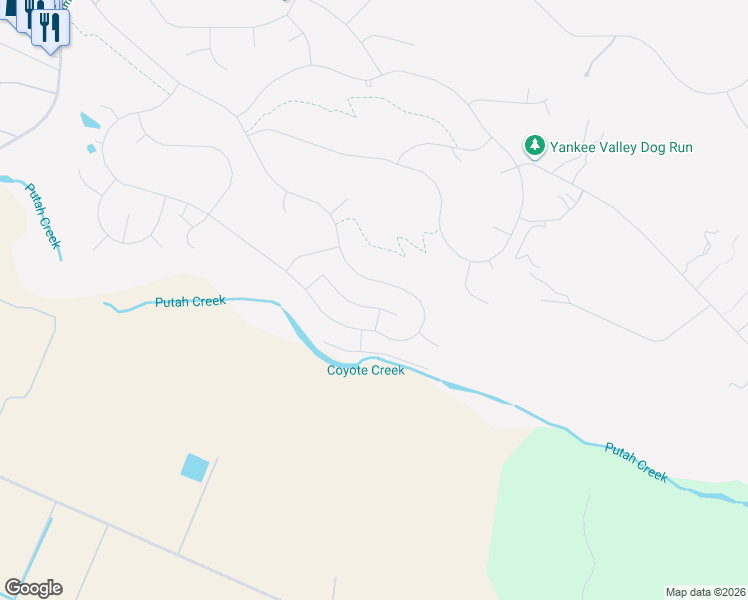 map of restaurants, bars, coffee shops, grocery stores, and more near 19896 Bear Valley Road in Hidden Valley Lake