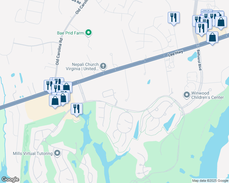 map of restaurants, bars, coffee shops, grocery stores, and more near 7999 Turtle Court in Gainesville