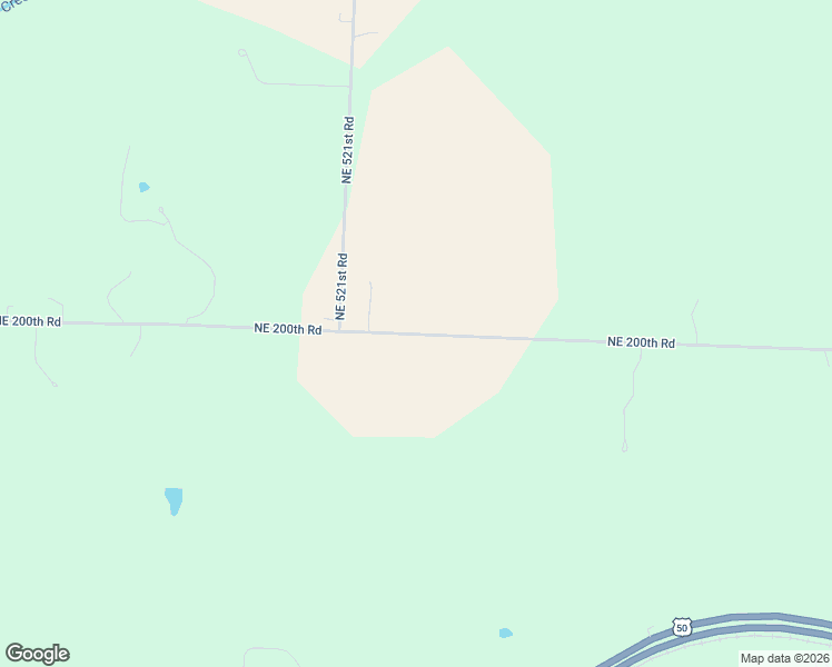 map of restaurants, bars, coffee shops, grocery stores, and more near Northeast 200th Road in Knob Noster
