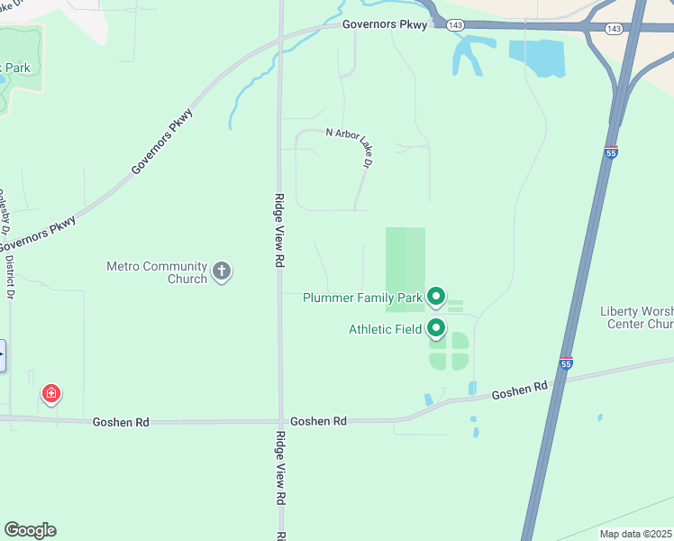 map of restaurants, bars, coffee shops, grocery stores, and more near 104 Bluestem Court in Edwardsville