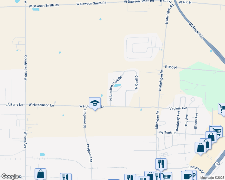 map of restaurants, bars, coffee shops, grocery stores, and more near 330 West Cardinal Court in Madison