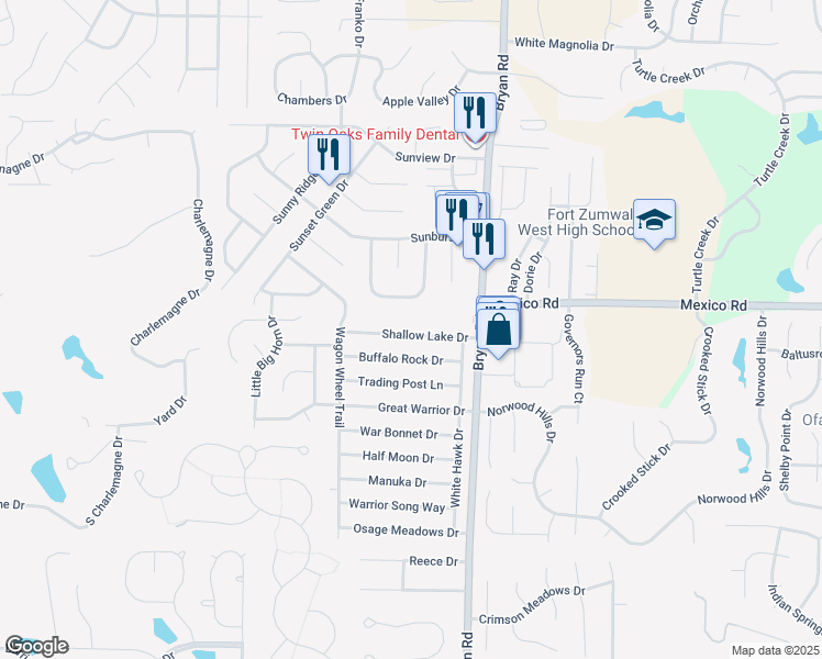 map of restaurants, bars, coffee shops, grocery stores, and more near 1339 Shallow Lake Drive in O'Fallon