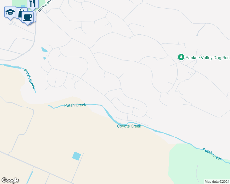 map of restaurants, bars, coffee shops, grocery stores, and more near 19759 Oak Flat Road in Hidden Valley Lake