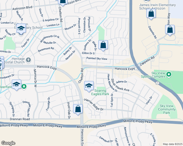 map of restaurants, bars, coffee shops, grocery stores, and more near 3023 Harpy Grove in Colorado Springs