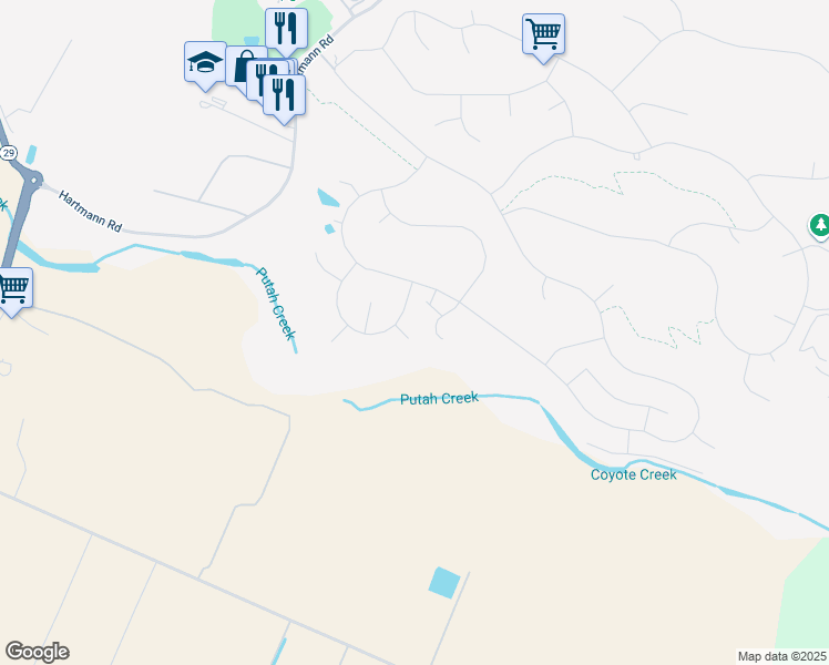 map of restaurants, bars, coffee shops, grocery stores, and more near 18812 Dove Court in Hidden Valley Lake