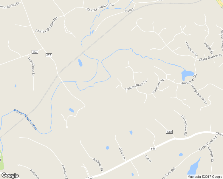 map of restaurants, bars, coffee shops, grocery stores, and more near 11671 Captain Rhett Lane in Fairfax Station