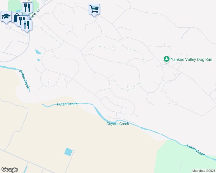 map of restaurants, bars, coffee shops, grocery stores, and more near 19790 Oak Flat Road in Hidden Valley Lake