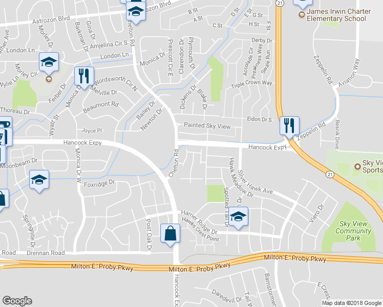 map of restaurants, bars, coffee shops, grocery stores, and more near 4928 Great Owl Point in Colorado Springs