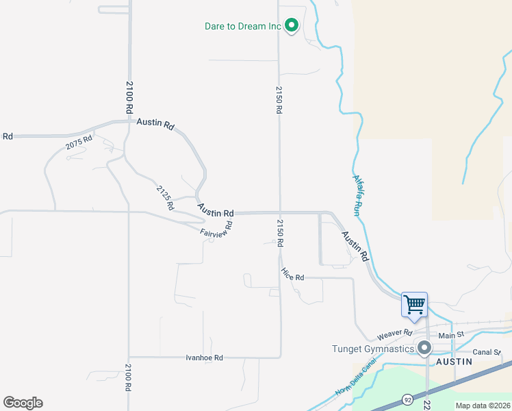 map of restaurants, bars, coffee shops, grocery stores, and more near 21413 Austin Road in Orchard City