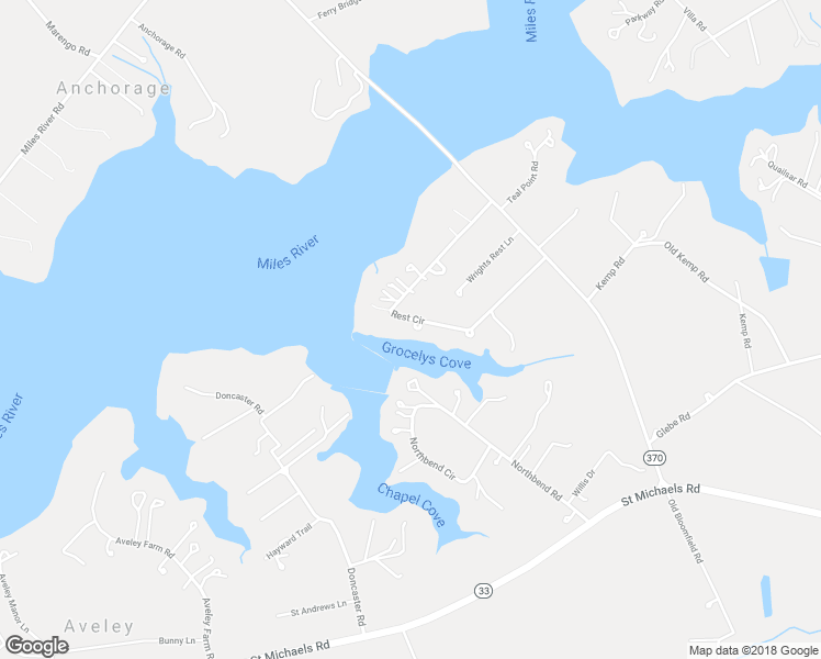 map of restaurants, bars, coffee shops, grocery stores, and more near 27387 Rest Circle in Easton