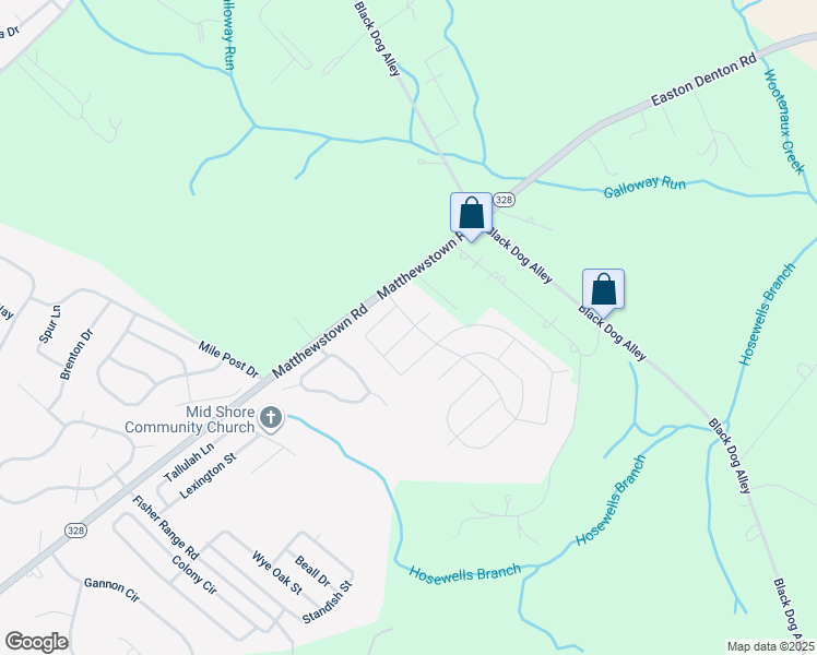 map of restaurants, bars, coffee shops, grocery stores, and more near 29890 Londyn Lane in Easton