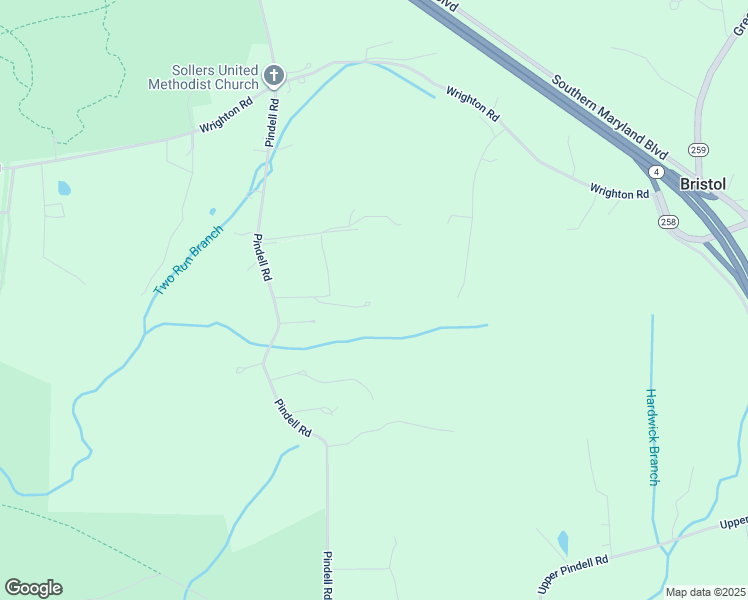 map of restaurants, bars, coffee shops, grocery stores, and more near 5779 Pindell Road in Lothian