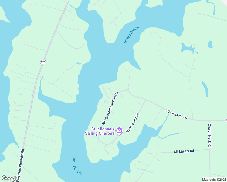 map of restaurants, bars, coffee shops, grocery stores, and more near 23776 Mount Pleasant Landing Circle in Saint Michaels