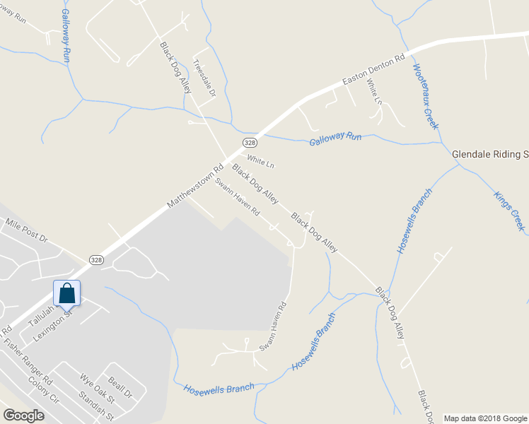 map of restaurants, bars, coffee shops, grocery stores, and more near 8739 Swann Haven Road in Easton