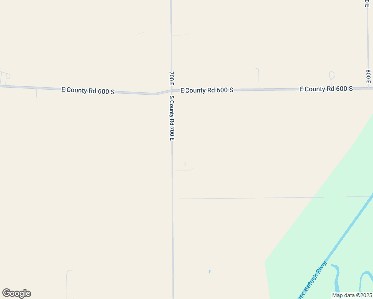 map of restaurants, bars, coffee shops, grocery stores, and more near 6283 South County Road 700 East in Crothersville