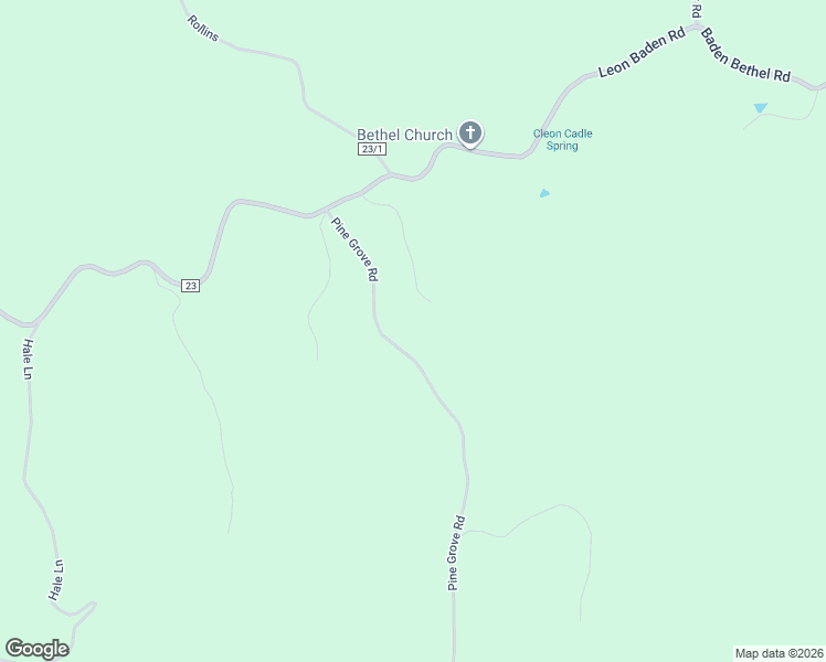 map of restaurants, bars, coffee shops, grocery stores, and more near 555 Pine Grove Road in Leon