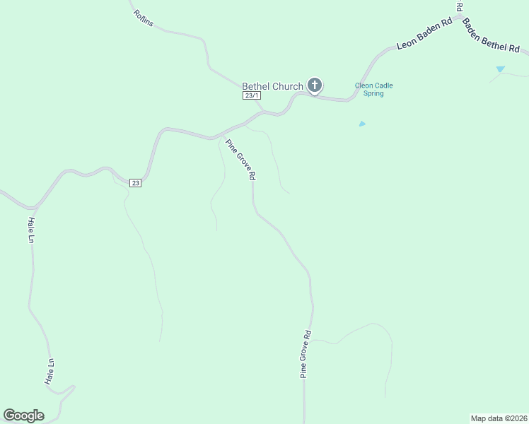 map of restaurants, bars, coffee shops, grocery stores, and more near 555 Pine Grove Road in Leon