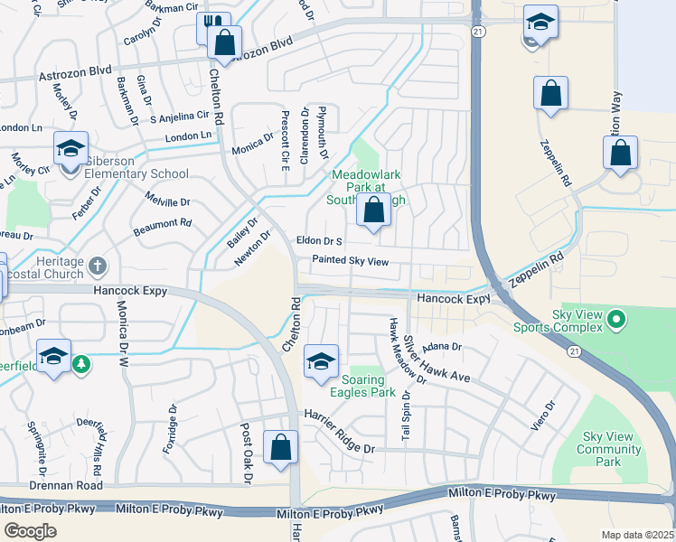 map of restaurants, bars, coffee shops, grocery stores, and more near 4870 Rusty Nail Point in Colorado Springs