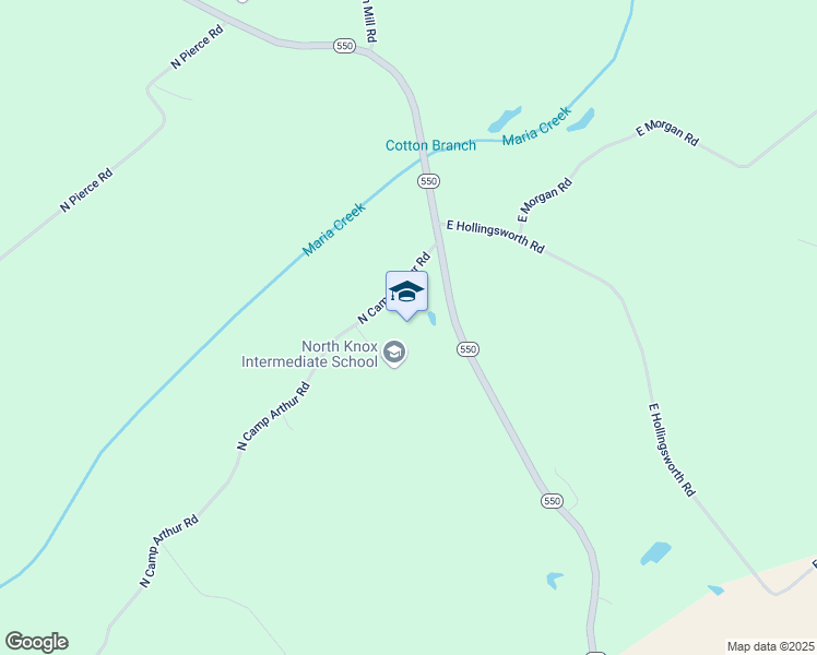 map of restaurants, bars, coffee shops, grocery stores, and more near 7820 North Camp Arthur Road in Bruceville