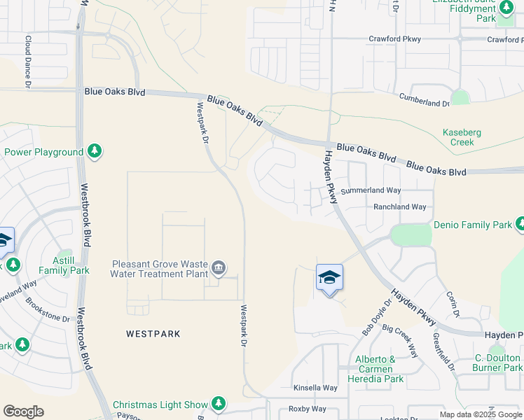 map of restaurants, bars, coffee shops, grocery stores, and more near 4700 Westpark Drive in Roseville
