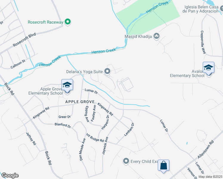map of restaurants, bars, coffee shops, grocery stores, and more near 7300 Wood Hollow Terrace in Fort Washington